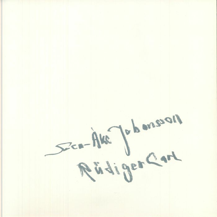 JOHANSSON, Sven Ake/RUDIGER CARL - Villa Hugel vinyl sleeve