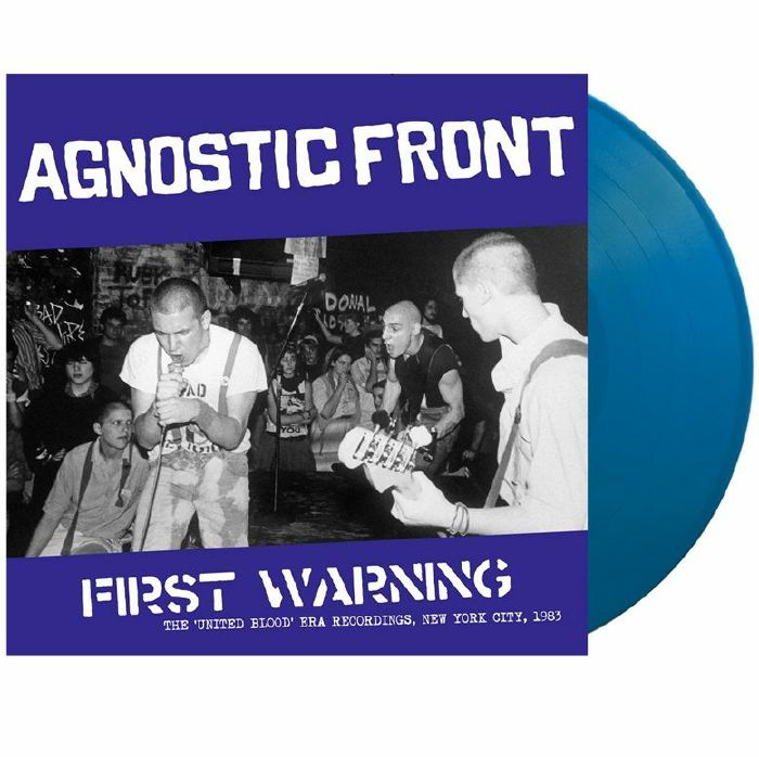 AGNOSTIC FRONT - First Warning: The United Blood Era Recordings New York City 1983 vinyl sleeve