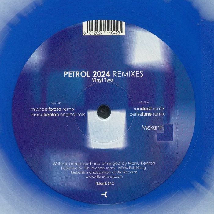 KENTON, Manu - Petrol 2024: Part 2 (remixes) vinyl sleeve