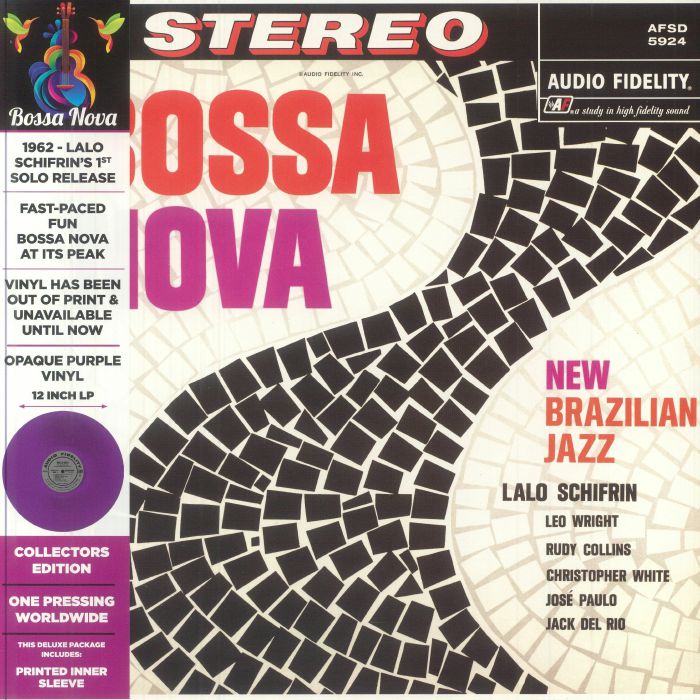 SCHIFRIN, Lalo - Bossa Nova, New Brazilian Jazz (reissue) vinyl sleeve