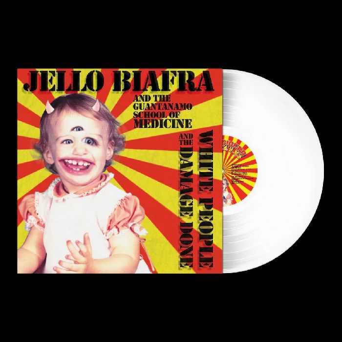 BIAFRA, Jello & THE GUANTANAMO SCHOOL OF MEDICINE - White People & The Damage Done (reissue) vinyl sleeve
