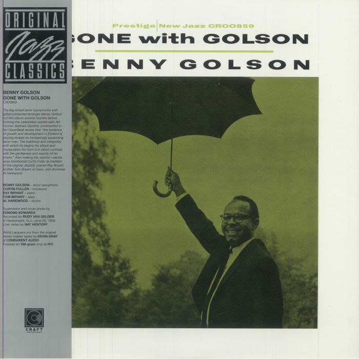 GOLSON, Benny - Gone With Golson (reissue) vinyl sleeve