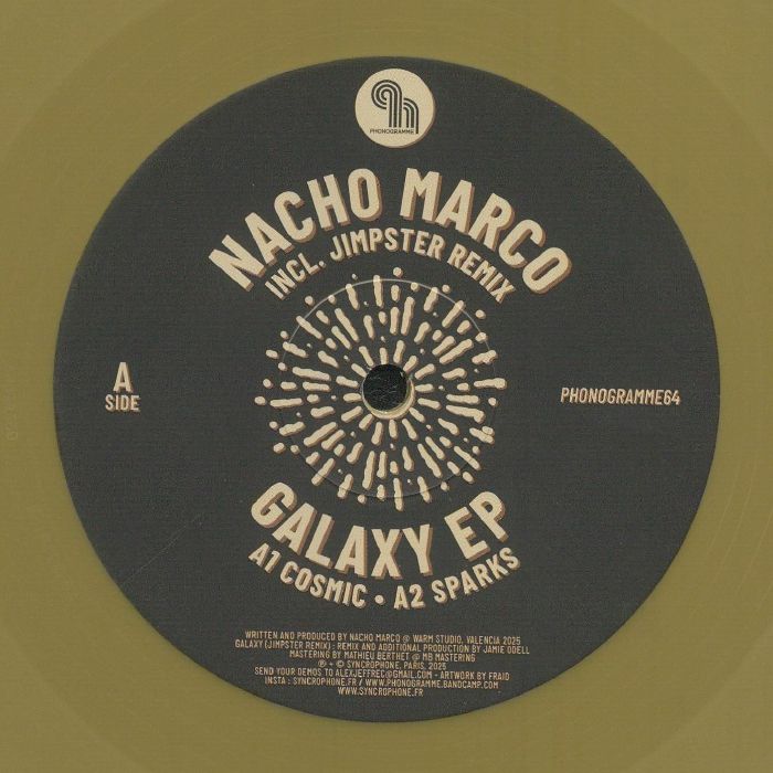NACHO MARCO - Galaxy EP vinyl sleeve