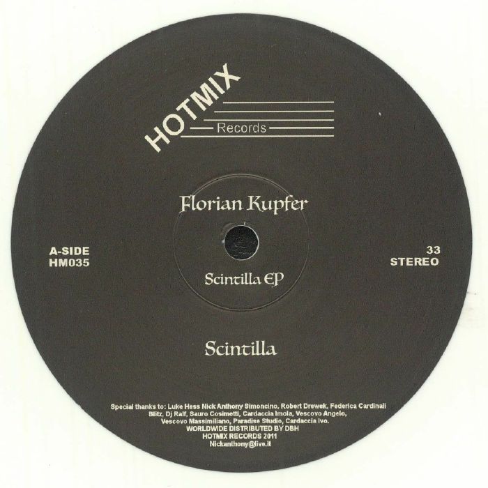 KUPFER, Florian - Scintilla EP vinyl sleeve