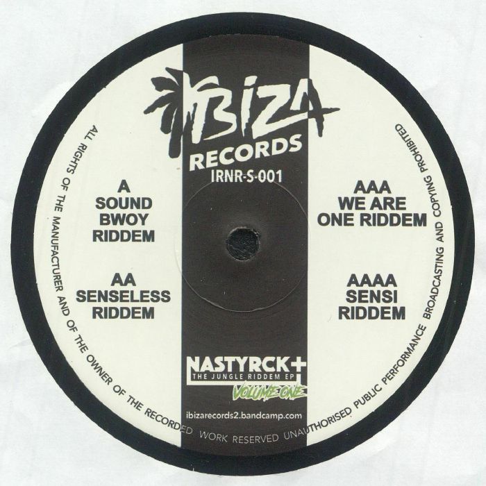 NASTYRCK - The Jungle Riddem EP Volume One vinyl sleeve