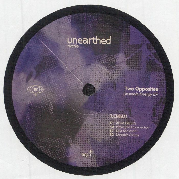 TWO OPPOSITES - Unstable Energy EP vinyl sleeve