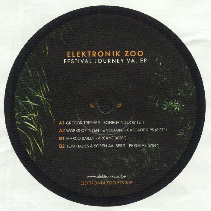 TRESHER, Gregor/WORKS OF INTENT/VOLTAIRE/MARCO BAILEY/TOM HADES/SOREN AALBERG - Festival Journey VA EP vinyl sleeve