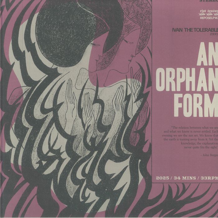 IVAN THE TOLERABLE TRIO - An Orphan Form vinyl sleeve