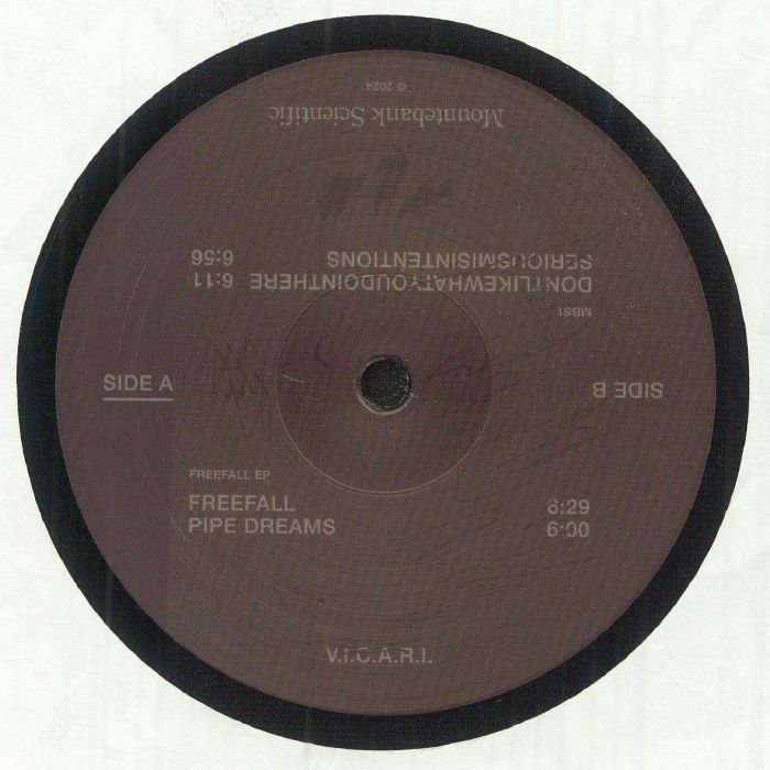 VICARI - Freefall EP vinyl sleeve