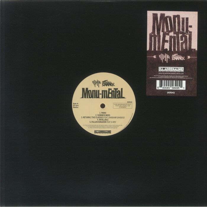 UMANG & BBZ DARNEY - Monu Mental vinyl sleeve