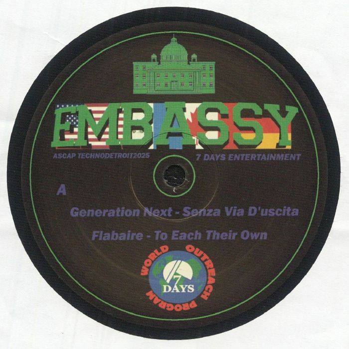 VARIOUS - Embassy (feat Generation Next, Butterbandz, Big Strick, Ron Cook, Red D) vinyl sleeve