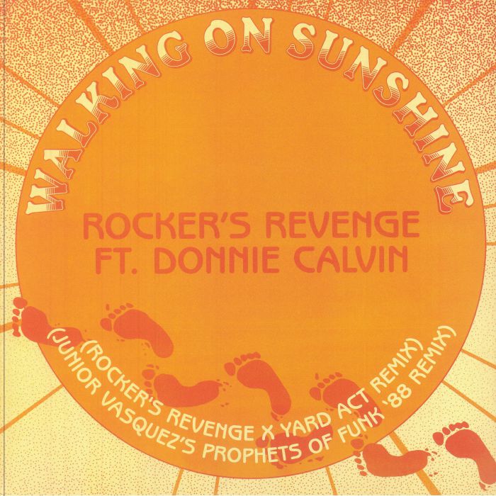ROCKERS REVENGE feat DONNIE CALVIN - Walking On Sunshine vinyl sleeve