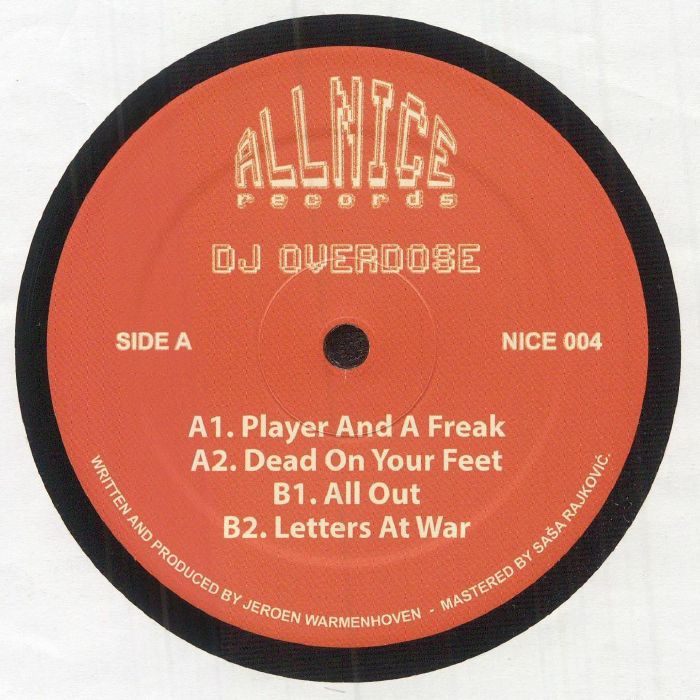 DJ OVERDOSE - Law vinyl sleeve
