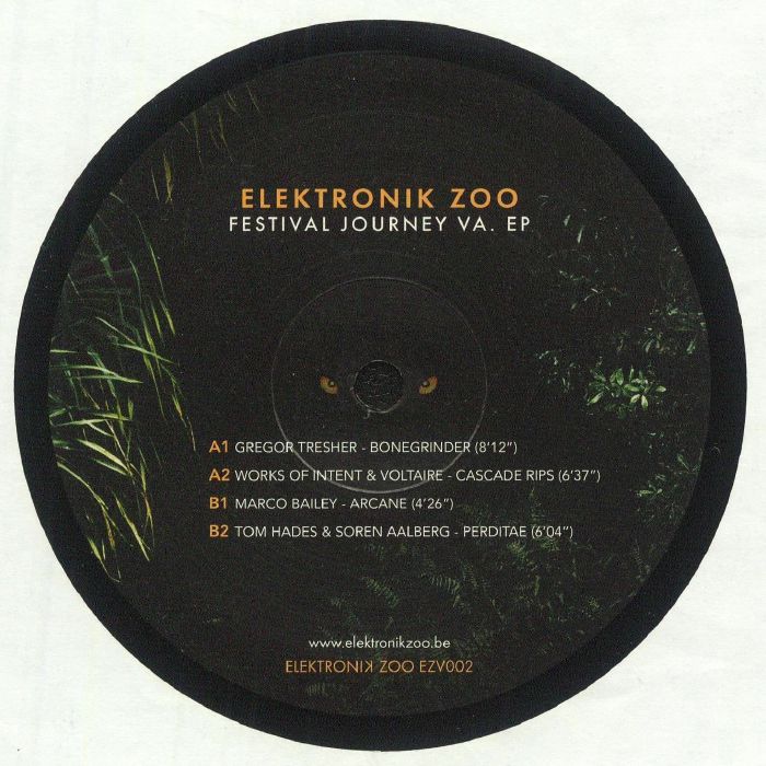 TRESHER, Gregor/WORKS OF INTENT/MARCO BAILEY/TOM HADES - The Elektronik Zoo: Festival Journey VA EP vinyl sleeve