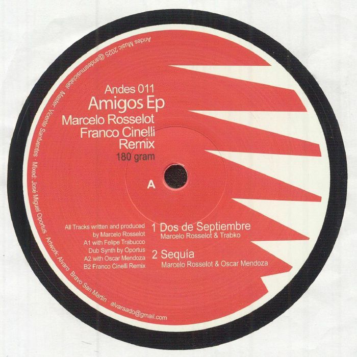ROSSELOT, Marcelo - Amigos EP vinyl sleeve