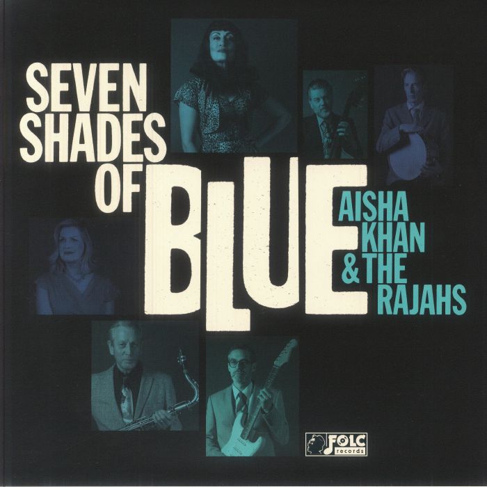 KHAN, Aisha & THE RAJAHS - Seven Shades Of Blue vinyl sleeve