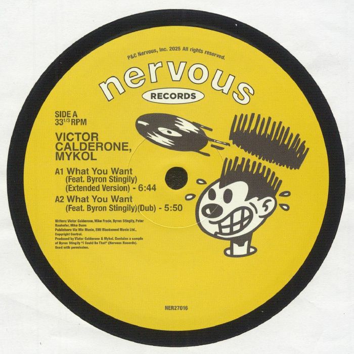 CALDERONE, Victor/Mykol - What You Want vinyl sleeve