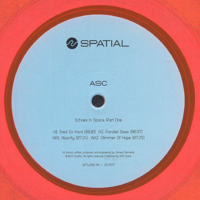 ASC - Echoes In Space Part One vinyl sleeve
