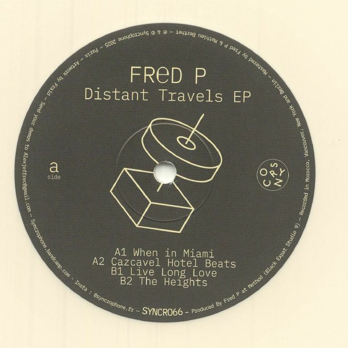 FRED P - Distant Travels EP vinyl sleeve