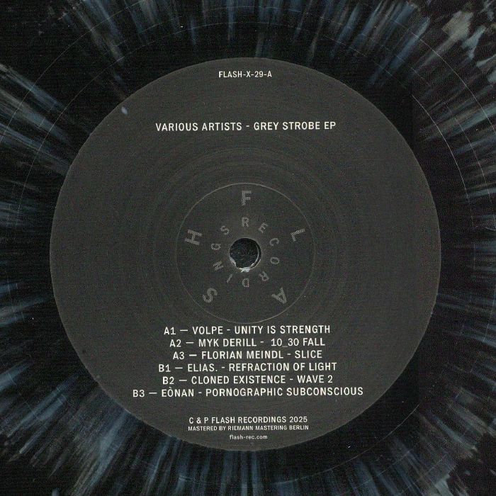 VOLPE/MYK DERILL/FLORIAN MEINDL/ELIAS/CLONED EXISTENCE/EONAN - Grey Strobe EP vinyl sleeve