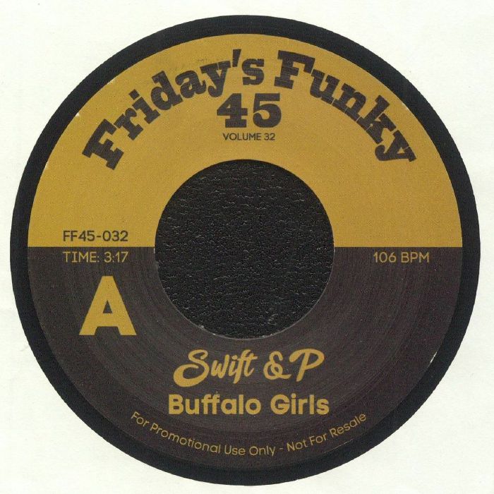 SWIFT & P aka CUTMASTER SWIFT/DJ POGO - Buffalo Girls vinyl sleeve