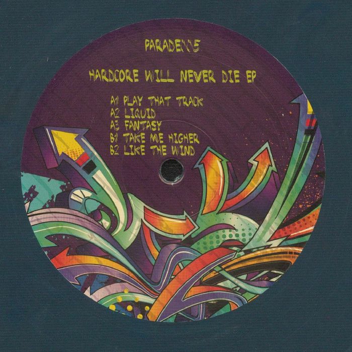 PARADE - Hardcore Will Never Die EP vinyl sleeve
