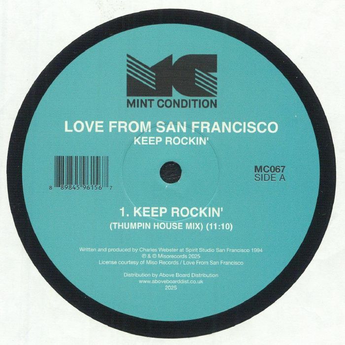 LOVE FROM SAN FRANCISCO - Keep Rockin' vinyl sleeve