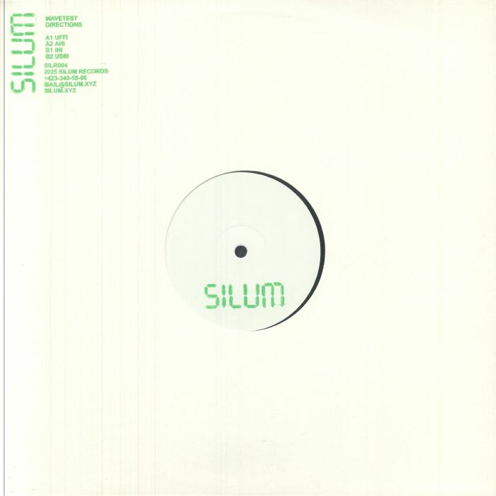 WAVETEST - Directions EP vinyl sleeve