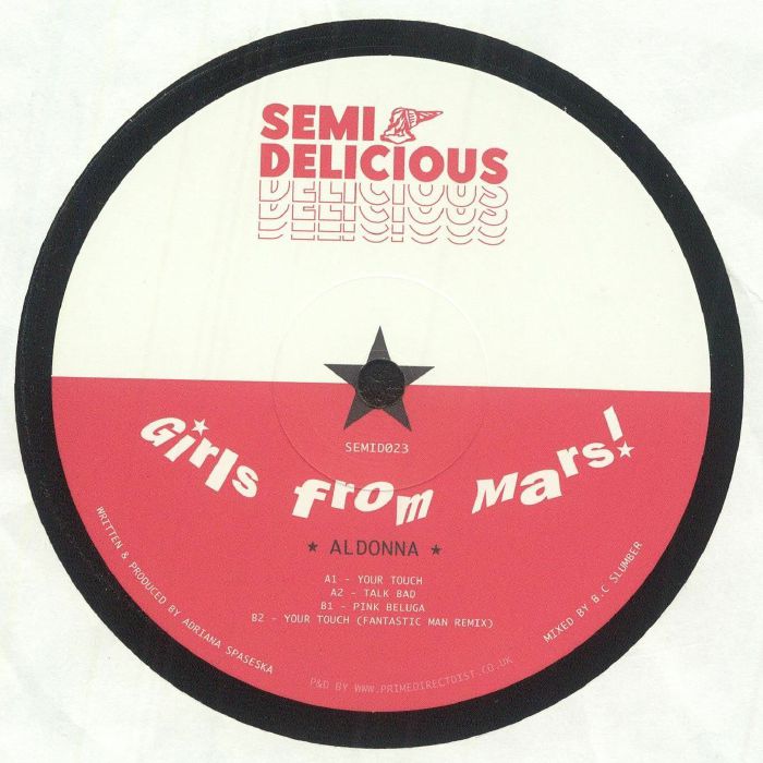 ALDONNA - Girls From Mars vinyl sleeve