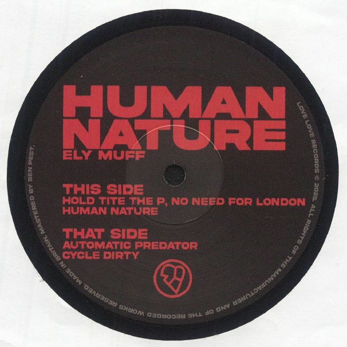 MUFF, Ely - Human Nature vinyl sleeve