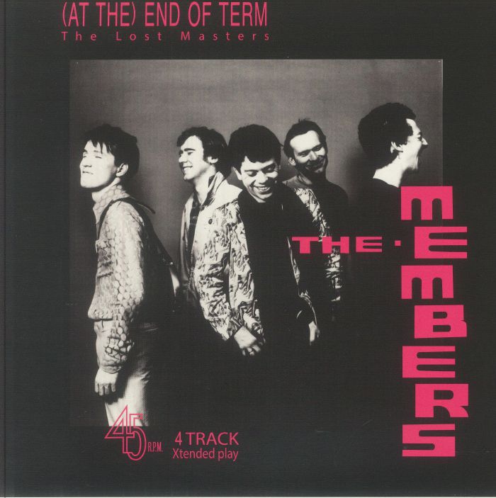 MEMBERS, The - (At The) End Of Term: The Lost Masters vinyl sleeve