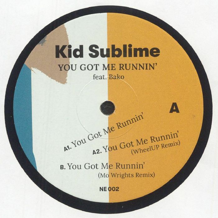 KID SUBLIME feat BAKO - You Got Me Runnin' vinyl sleeve