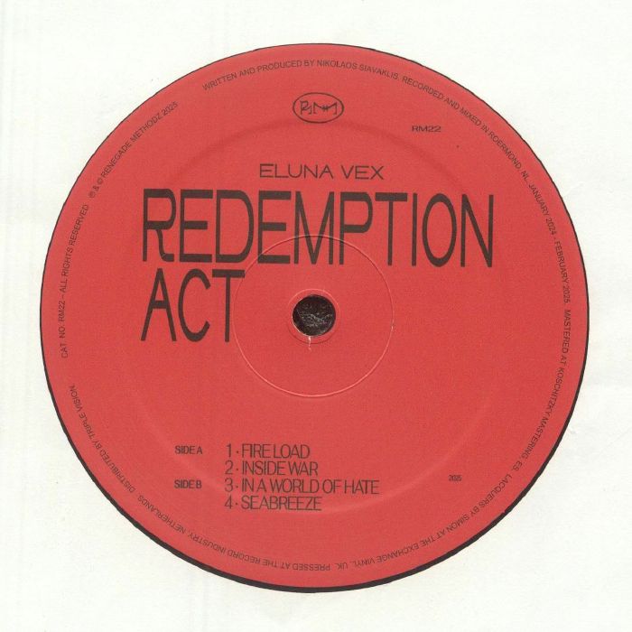 VEX, Eluna - Redemption Act vinyl sleeve