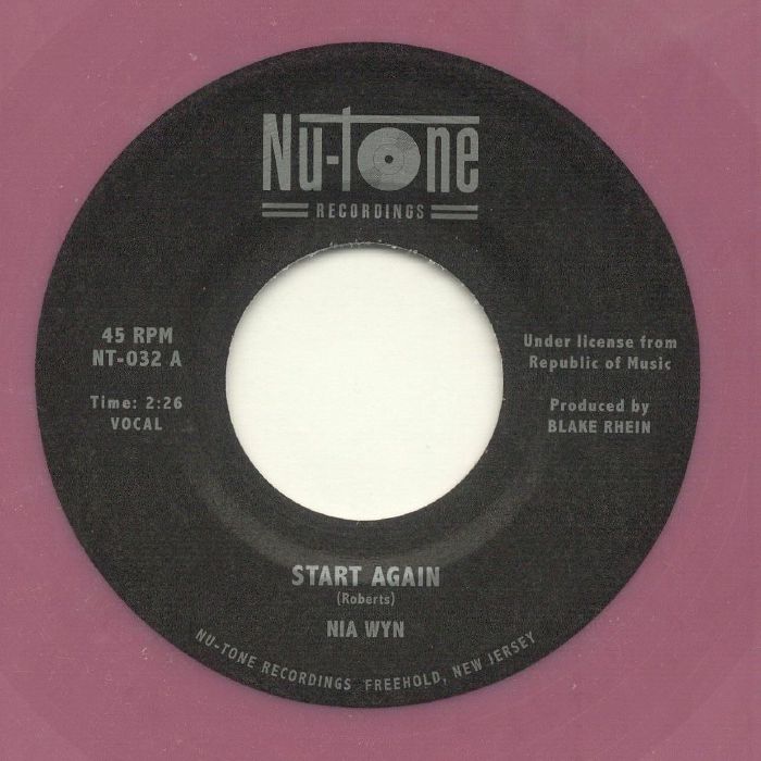 WYN, Nia - Start Again vinyl sleeve