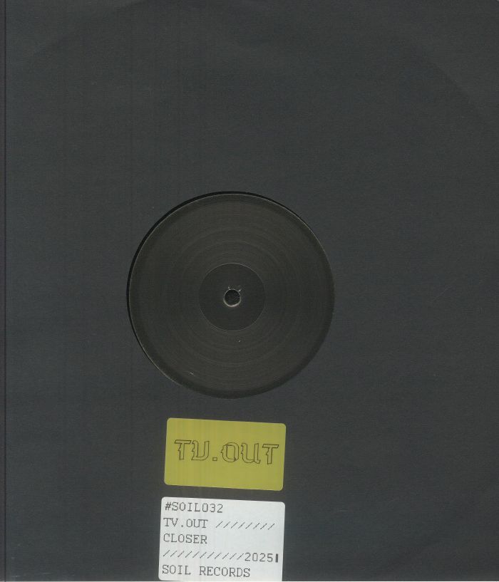 TV OUT - Closer EP vinyl sleeve