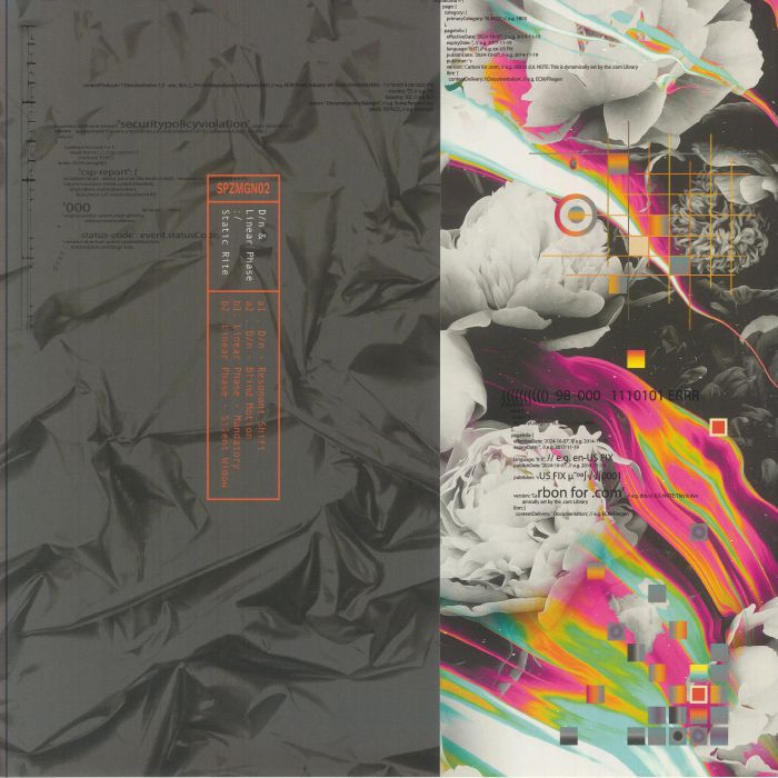DN/LINEAR PHASE - Static Rite vinyl sleeve