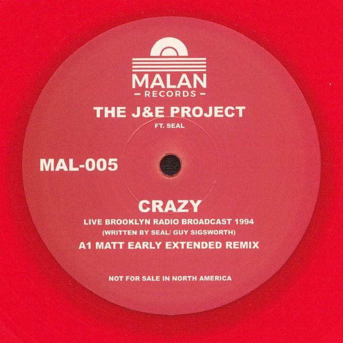 J & E PROJECT, The feat SEAL - Crazy vinyl sleeve