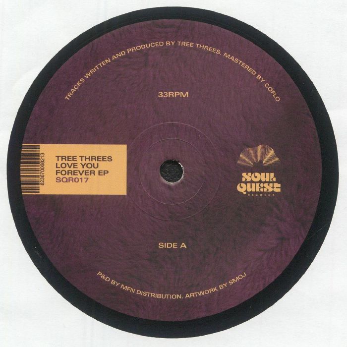 TREE THREES - Love You Forever EP vinyl sleeve