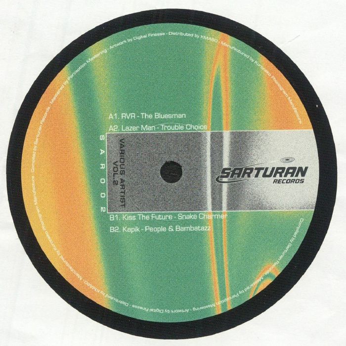 RVR/LAZER MAN/KISS THE FUTURE/KAPIK - Sarturan Vol 2 vinyl sleeve