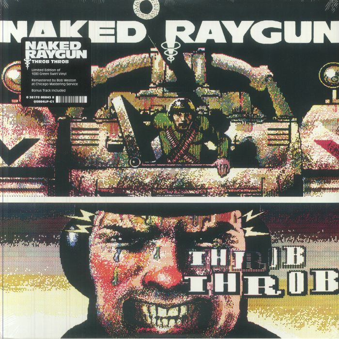 NAKED RAYGUN - Throb Throb (remastered) vinyl sleeve