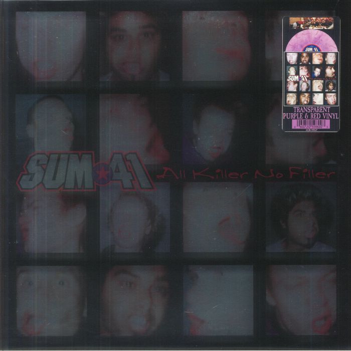 SUM 41 - All Killer No Filler (reissue) vinyl sleeve