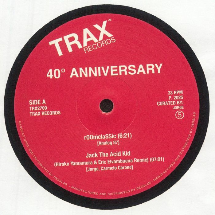 ANALOG 87/JORGE/CARMELO CARONE/PHUTURE/SCREAMIN' RACHAEL - Trax Records: The 40th Anniversary Collection Part 5 vinyl sleeve