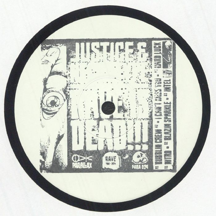 JUSTICE/NECROTYPE - Rave Is Dead!!! vinyl sleeve