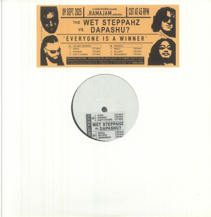 WET STEPPAHZ, The vs DAPASHU? - Everyone Is A Winner vinyl sleeve