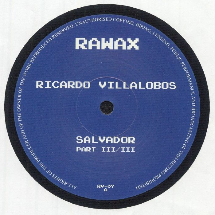 VILLALOBOS, Ricardo - Salvador Part III/III vinyl sleeve