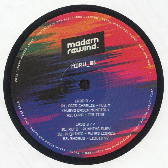 ACID CHARLIE/LARA/RUFO/ALQUIMIC/BHORUS - MDRW 01 vinyl sleeve