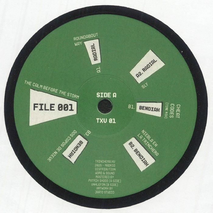 BENDIAK/RADIAL - File 001: The Calm Before The Storm vinyl sleeve