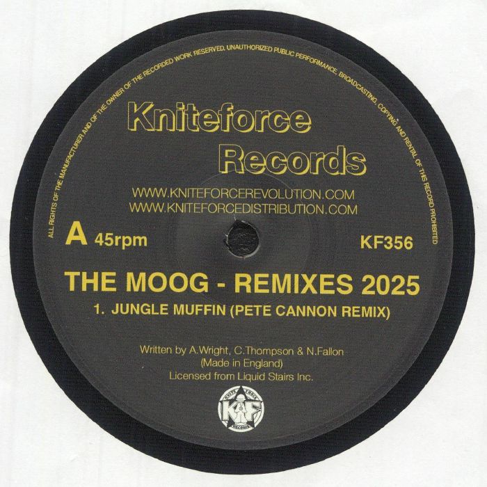 MOOG, The - Rush Hour: Remixes 2025 vinyl sleeve