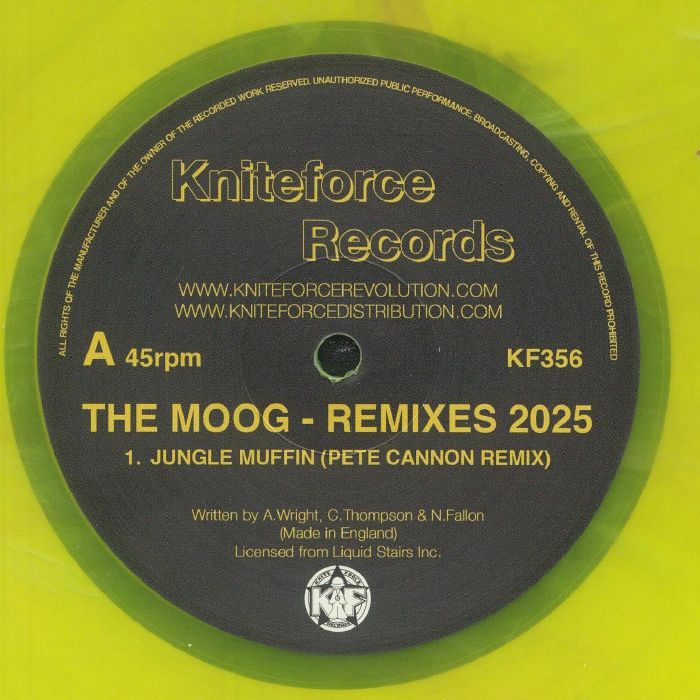 MOOG, The - Rush Hour: Remixes 2025 EP vinyl sleeve