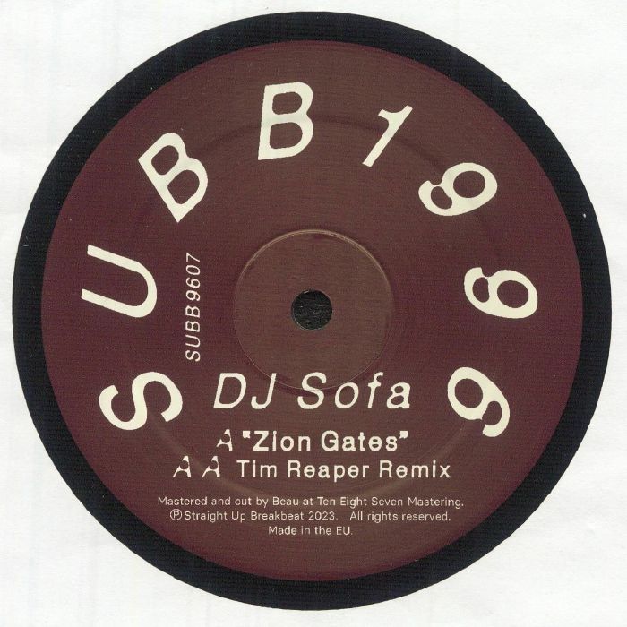 DJ SOFA - Zion Gates vinyl sleeve